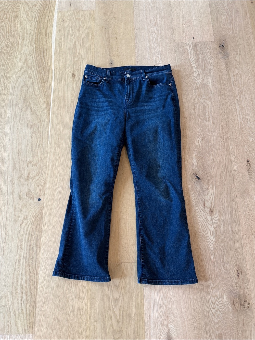 7 For All Mankind Indigo Flare Jeans